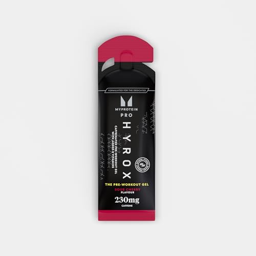 Image of Myprotein Pro x HYROX Pre-Workout Gel (12 Pack), 230mg Caffeine, 1.5g Beta-Alanine & Vitamin B for Improved Stamina & Reduced Fatigue, Endurance Gel for Sports, Workout & HYROX Training, Sour Cherry