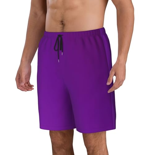 Dark Purple Color Men Beach Pants â€“ Swim Trunks for Men,Quick-Dry and Comfortable, Suitable for Beach, Surf, and Everyday Wear2