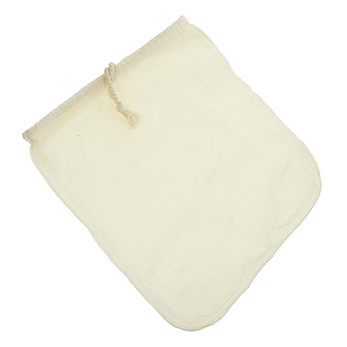 VILLCASE Bolsa Coladora Para Leche De Frutos Secos Bolsa De Filtro De Alimenticio De Algodón Para Colar Café Leche De Almendra Sin Cordón