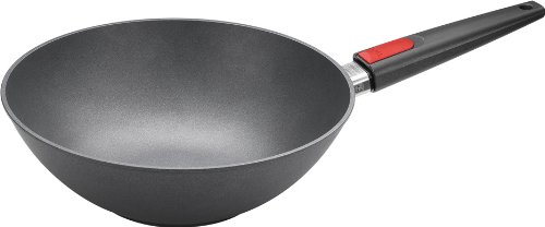 WollNowo 11030 N Wok Titanium 30 cm x 10 cm with Removable Handle Not for Induction