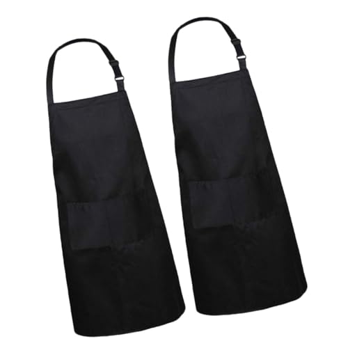 ROMISBABA 2Piezas Delantal de Cocina Unisex Reutilizable para Chefs y Bartenders Completa