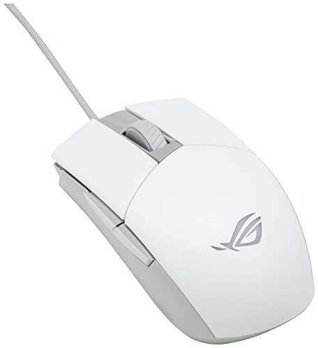 Asus Rog Strix Impact Ii Moonlight White Gaming Mouse | Ambidextrous And Lightweight Design, 6200 Dpi Optical Sensor, Push-Fit Hot Swappable Switches, Aura Sync Rgb Lighting, Minimal Design #TOP7