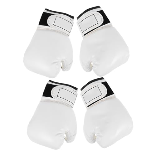 Mitaines de boxe enfant VICASKY en mousse légère pour sparring et taekwondo blanc 2 paires