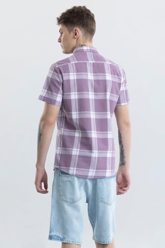 Image of SNITCH Delfina Purple Checks Shirts