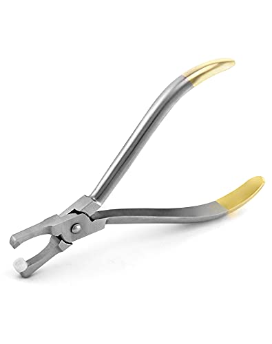 Qwork Orthodontic Bracket Removing Pliers, Stainless Steel Molar Band Remover, Forceps Dental Surgical Instrument Bracket Tools, Used For Bracket, Bands, Wire #TOP5