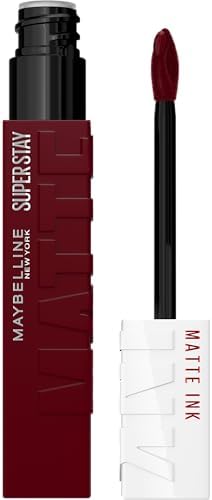Maybelline Super Stay Matte Ink Liquid Lipstick Makeup, Long Lasting High Impact Color, Up to 16H Wear, Composer, Cherry Brown, 1 Count, Packaging May Vary