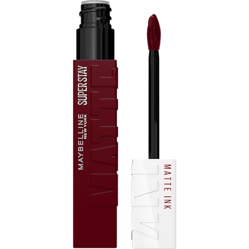 Maybelline Super Stay Matte Ink Pomadka do ust w płynie, długotrwała, intensywna kolorystyka, noszenie do 16H, kompozytor, Cherry Brown, 1 sztuka, opakowanie może się różnić