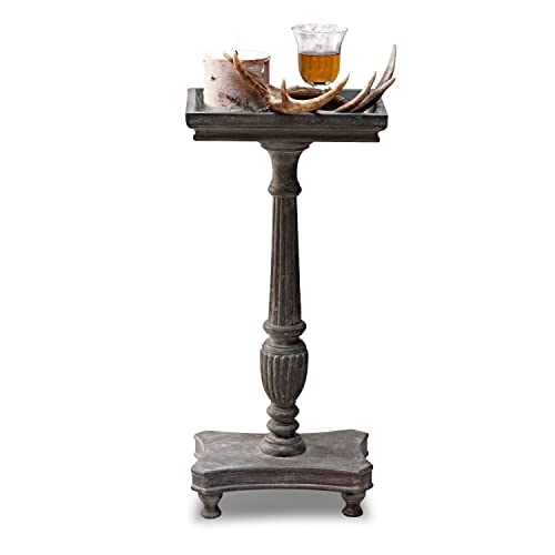 Affascinante look vintage Loberon Tavolino Caren, Grigio Antico