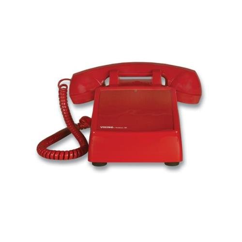 Viking Electronics VK-K-1500P-D No Dial Desk Phone - Red