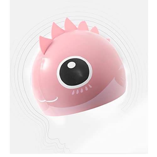 FALAMKA Kinder-Badekappe Wasserdichte Badekappe mit Silikondruck für 3-15-jährige Jungen und Mädchen (Rosa) Cover