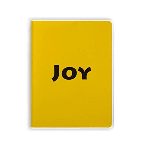 Carnet de notes Joy Word écriture format souple cahier ligné citation inspirante