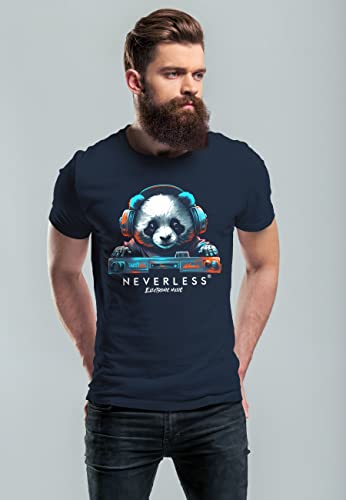 Neverless Herren T-Shirt Panda Bär Aufdruck Musik Techo Print Fashion Streetstyle
Neverless Herren T-Shirt Panda Bär Auf