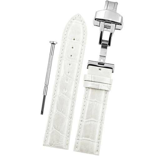 Image of DBLACK ''HOOK'' Leather Watch Strap with Butterfly Lock, Bamboo Design Pattern Full Padded Watch Belt / / For 18mm, 20mm, 22mm, or 24mm Watch Band (Choose Your Size & Color)