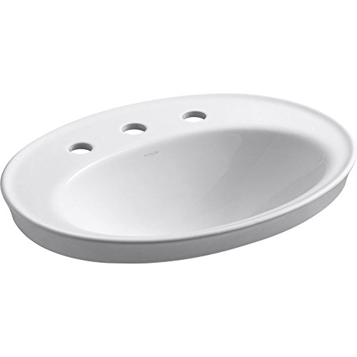 KOHLER Serif® Drop-in bathroom sink with 8