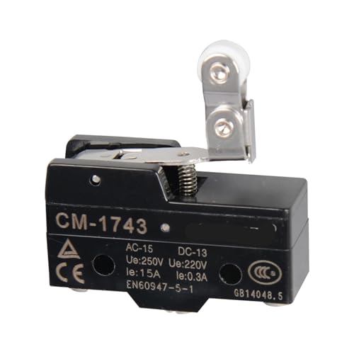 Interrupteur de fin de course CM-1743 10A 250V micro-interrupteur rotatif - Lot de 10 pièces