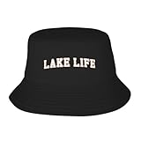 cappello della benna the lake is my happy place cappello pescatore uv protezione moderno cappelli e cappellini da donna, per viaggi, spiaggia, costumi, 56-58cm