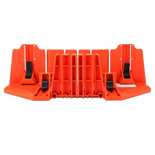 Säge Lagerung Gehrungslade, ABS Engineering Plastics Gehrungslade, Beschneiden Säge Holz schneiden Säge Gehrungslade, 14 Zoll Handsäge Hardware-Werkzeug, für Bilderrahmen, Bodenbeläge (ohne Säge)