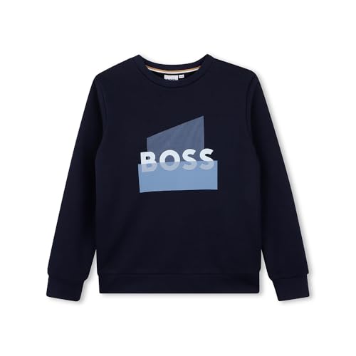 Sweatshirt BOSS J52966 pour ado de 14 ans en molleton noir confortable