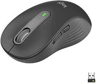 Logitech Signature M650 L myszka bezprzewodowa Bluetooth dla dużych dłoni, ciche przyciski, personalizowalne przyciski boczne, kompatybilność z wieloma urządzeniami - Szary
