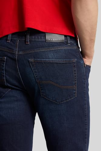 bugatti Herren Jeans Flexcity Stretch Hose hohe Bewegungsfreiheit Jeanshose formstabil – Ansicht 3