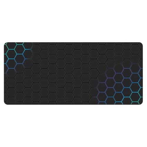 Image of Anti-Slip Extended Hexagons Pattern Desk Mat Gaming Rubber Mouse Pad /Desk Mat for Laptop and Computer (30cm X 80cm)