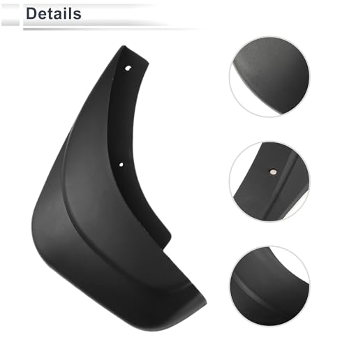 Image of X AUTOHAUX 1set Front and Rear Mud Flaps Splash Guards Mud Guards for Mazda 2(Hatchback) 2008-2014 W /Mount Accessories