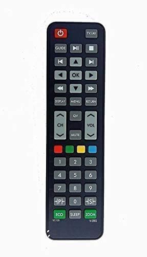 Image of BLACKSHEEP Universal LCD Led Tv Remote Compatible for Videocon LCD Led Hd Tv Remote Control Multi-Coloured-(Old Remote Must be Exactly Same) -(Black)