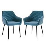 【Chaises de Salle à Manger avec de Dossier et Accoudoirs】: Conformément nos désign soigieuse, dossier à dos, accoudoirs aux bras et mains respectivement sont ergonomique et plus utile contre la fatigue et de soulager douleur corporelles.