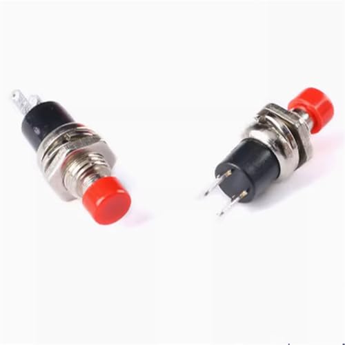 Interrupteur momentané PBS-110 7mm rouge pour mini circuit bouton-poussoir de réinitialisation