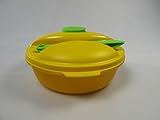 Original Tupperware TUPPERWARE To Go Salat&Go 1,0L gelb grün Picknick Behälter + Besteck Salat & Go 7412