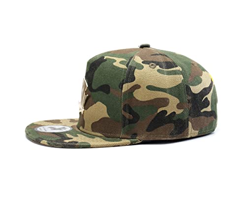 Underground Kulture Camo Metal Snapback Baseball Cap