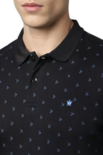 Image of Louis Philippe Men's Cotton Solid Regular Fit T-Shirt