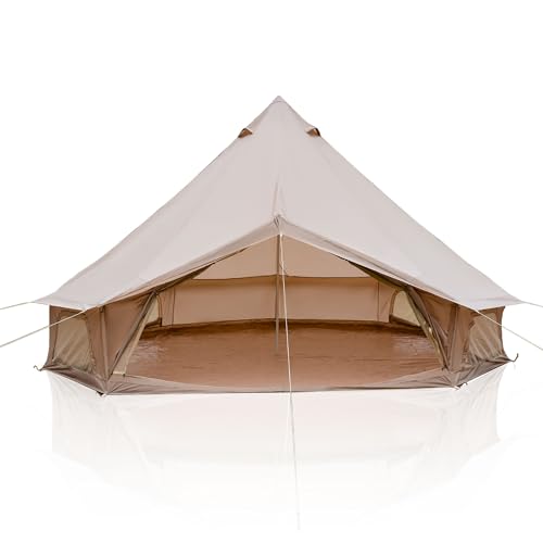 KEIKI 4 Season Canvas Bell Tent 13.1 FT Waterproof All...