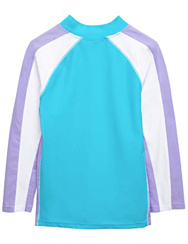 Image of Girls Long Sleeve Rash Guard 12 mos - 12 yrs, UPF 50+ Sun Protection