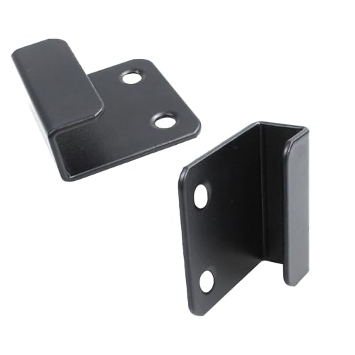 Image of 12 Pcs Stainless Steel Tile Display Hanger, Heavy Duty Wall Mounted Bracket Hooks for Ceramic Tiles, Mirrors, Picture Frames, Black, 0.39 inch Inner Width