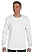 Hanes TAGLESS 6.1 WHITE Long Sleeve w/ Pocket XL