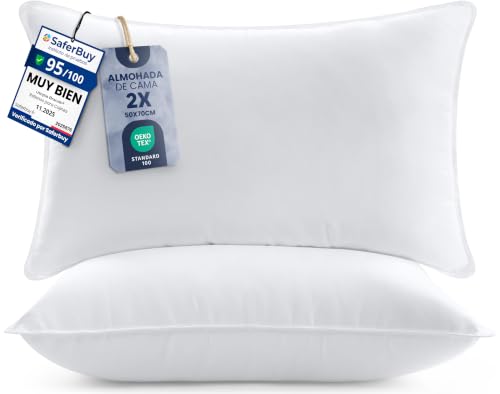 Utopia Bedding de fibra, de las mejores almohadas para dormir boca abajo