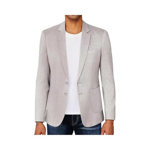 Men's Slim Fit Checked Blazers 2 Button Formal Business Jacket, Casual Sport Coat for Office Wedding3