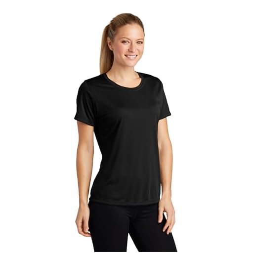 Clothe Co. Workout Tops for Women, Workout Shirt Women, Gym Tops for Women (Available in Plus Sizes), Black, L
