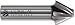 Conical Tool Company WA-203C 45.0? Carbide Tapered End Mill - 3 Flute x 1/8