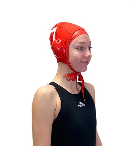 KAP7 Standard Water Polo Cap Set with 3 Numbers (Red)