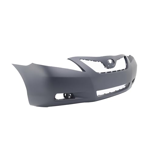 Image of FitParts Compatible with Toyota Camry 2007-2009 Front Bumper Cover | Primed, With Fog Light Holes, Without Parking Sensor Holes, Sedan, Hybrid, Ready to Paint, OEM 5211906919, TO1000329