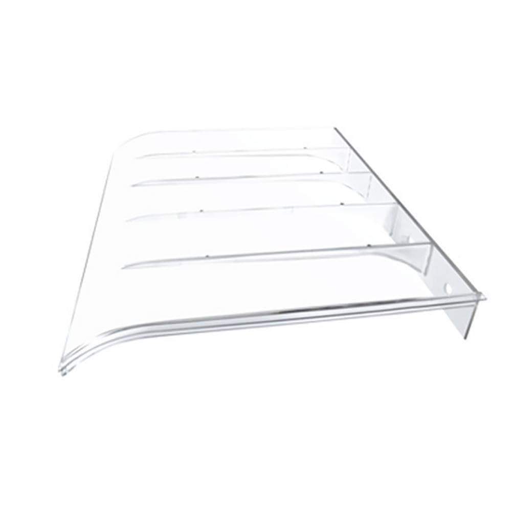 Toldos Invisibles Marquesina Puerta for Puerta/Pórtico/Jardín Placa Policarbonato Protección Patio Exterior Jardín (Color : Clear, Size : 40x170cm/16x67in)