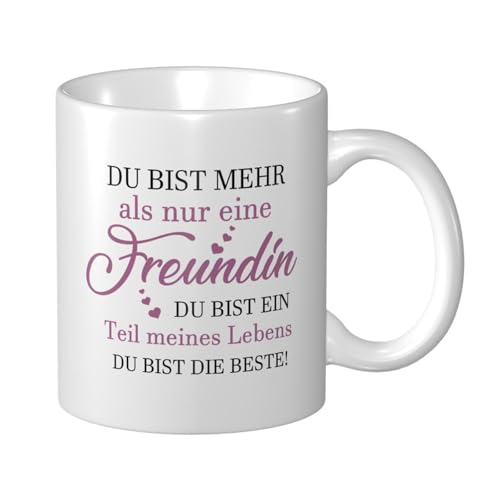 Geschenke für Freundin Frauen Tasse Geburtstagsgeschenk für Frauen Personalisierte Geschenke für Beste Freundin Dankeschön Geschenk Valentinstag Freundschaftsgeschenke