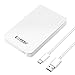 KESU 160GB Hard Disk Esterno Portatile Type C USB 3.1 HDD Storage per PC, Mac, Desktop, Laptop, MacBook, Chromebook (Bianco)