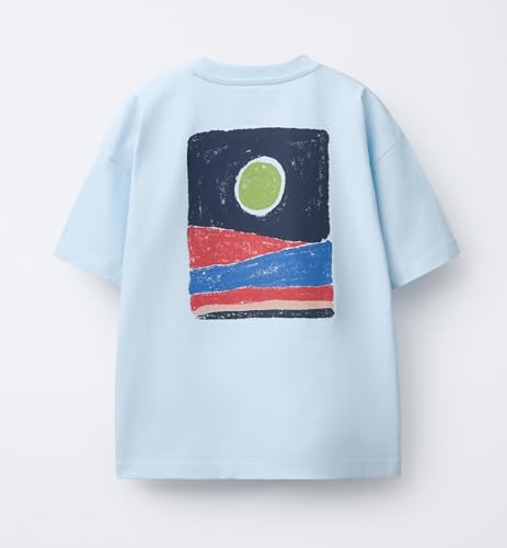 Image of Alan Jones Clothing Boys Oversized Cotton Printed T-Shirt | Round Neck, Short Sleeves, Casual Wear