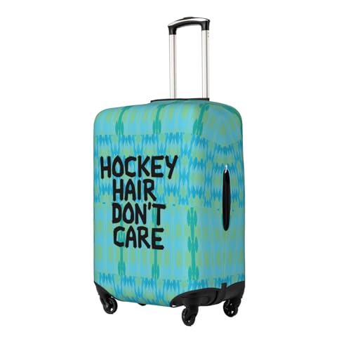 Hockey Hair Don't Care Suitcase Cover,Luggage Protector Suitcase Covers For Luggage,Luggage Covers for Suitcase (Medium)2
