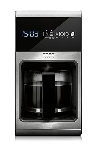 Caso Coffee One Coffe 1ne-Cafetera de diseño con Filtro y Pantalla táctil, 1050 W, 10 Pints, Acero Inoxidable, Black - Imagen 5