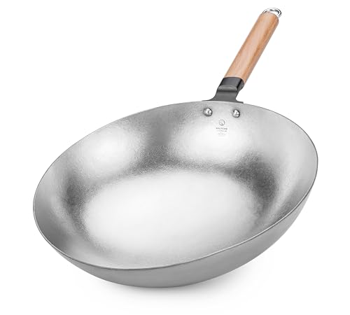 Wok Valtcan Titanium 14" 2mm sin recubrimiento 3 lbs miniatura 1