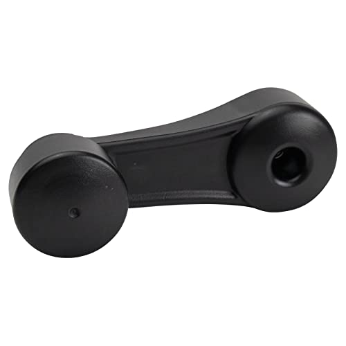 Image of TRQ Front Window Crank Handle Set Black Compatible with 2005-2007 Kenworth T300 2005-2006 T600A